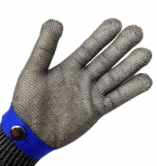 Cut Proof Stab Resistant Level 5 Protection Stainless Steel Wire Cut Resistant Gloves Metal Mesh Butcher Safety Work Gloves for Meat Cutting,fishing,peeling,Chopping