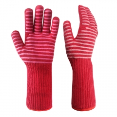 932°F Extreme Heat Resistant Barbecue Grill Pit mitt Gloves Oven Mitts for Cooking, Smoking,Baking, Camping, Fireplace