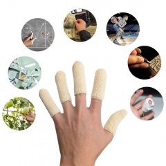 Manufacturer Breathable Fingertip protective Cotton finger cots for painting jewelry cleaning crafting finger cracking