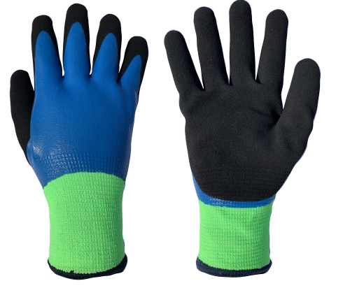 Cut Level 5 Waterproof Oil Resistant thermal cut resistant Gloves with insulated and double coated