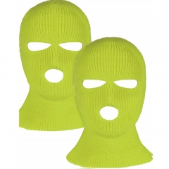 Unlined Acrylic knitted Thermal 3 Holes Full Face Mask for Freezer cycling skiing