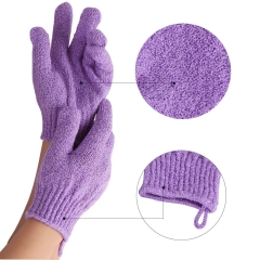 Deliwear Loofah like Nylon Strong Heavy Exfoliating Gloves for Bath Shower