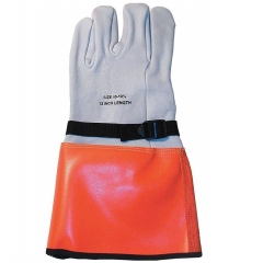 Deliwear High Voltage Goatskin Leather lineman Electrical Glove for Utility Work Linemen Electricians