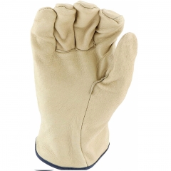 Premium Full Grain Pigskin Unlined Leather Work gloves for driver construction warehousing utility