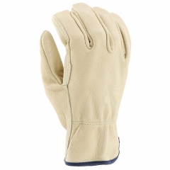 Premium Full Grain Pigskin Unlined Leather Work gloves for driver construction warehousing utility