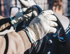 Premium Full Grain Pigskin Unlined Leather Work gloves for driver construction warehousing utility