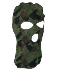One hole open face Double layer Acyrylic knitted balaclava for Winter sport or Cold warehouse
