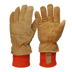 Premium Thermal insulated Cowhide split leather winter work glove for Cold store Freezer Warehouses