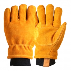 Premium Thermal insulated Cowhide split leather winter work glove for Cold store Freezer Warehouses