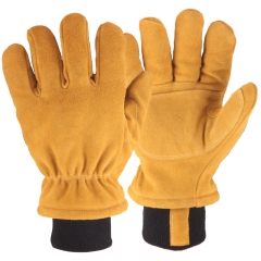 Premium Thermal insulated Cowhide split leather winter work glove for Cold store Freezer Warehouses