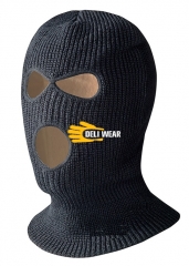 Thinsulate lined Hi Vis yellow Three Holes Balaclava for Ski Cycling Chilled room Freezer