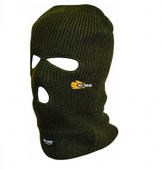 Thinsulate lined Hi Vis yellow Three Holes Balaclava for Ski Cycling Chilled room Freezer