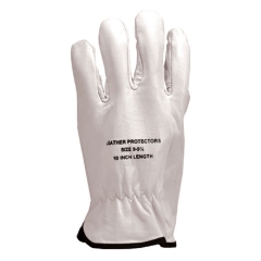 Deliwear ASTM F696 Electrical Arc flash Cowhide Leather Protector Glove Class 00 and 0