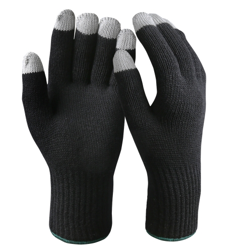 Single layer Stretchable thermal Acrylic touch screen work safety glove liner