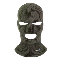 Thinsulate lined Hi Vis yellow Three Holes Balaclava for Ski Cycling Chilled room Freezer