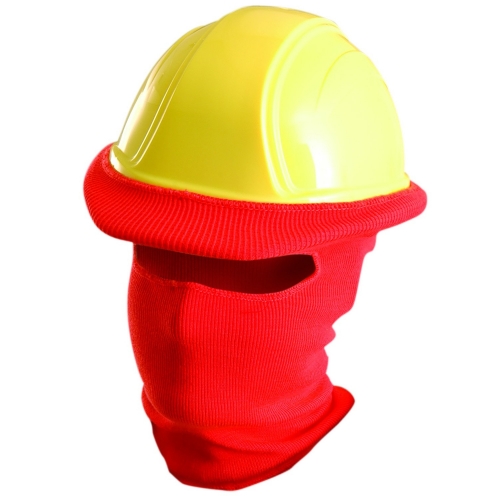 Cold protection thermal Acrylic Knitted open face Hard hat Winter tube liner