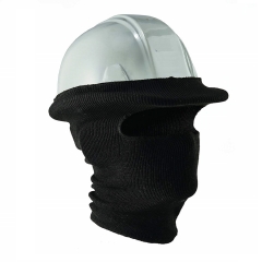 Cold protection thermal Acrylic Knitted open face Hard hat Winter tube liner