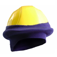 Winter Cold weather thermal Acrylic Short Size Knitted Tube Hard Hat Liner