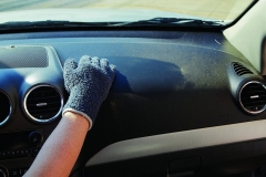 Germ Free Soft Polyester Microfiber Car Dusting Cleaning gloves for Auto interior dust Eating