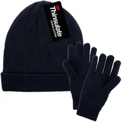 Navy thermal Thinsulate lining Acrylic gloves for Winter Work cold store Freezer