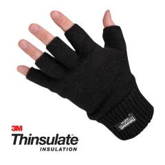 Acrylic Thermal Insulated 3M Thinsulate Fingerless Gloves for Winter Work cold storage Freezer