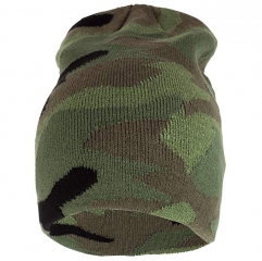 Winter warm thermal Acrylic knit Camouflage Beanie hat for Hunting Fishing Camping