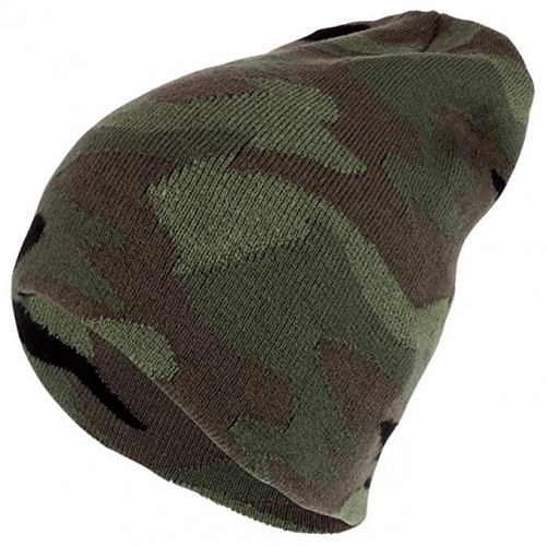 Winter warm thermal Acrylic knit Camouflage Beanie hat for Hunting Fishing Camping