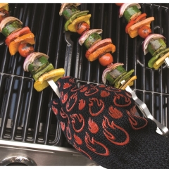 EN407 Rated 932F Heat resistant FR Aramid Oven BBQ Grill Glove Handschuhe Mitt for Cooking,Baking,Kitchen,Outdoor