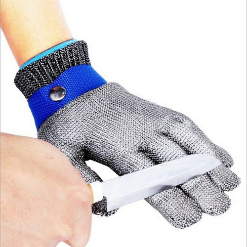 FDA level 5 Cut resistant Safety Work Chainmail Stainless Metal Mesh Steel Wire Glove Butcher for Meat Cutting fishing