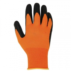 Nitrile Coated Grip Safety work Warehouse Package Automotive gloves with Smart Tip Touch screen compatible fingertips