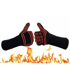 932F Degrees High Heat resistant Cool hand Cheap charcoal bbq grills Gloves for Kitchen Oven Fireplace Barbecue Grilling