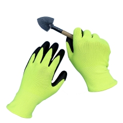 Custom Logo Waterproof Nitrile coated Grip Touch Screen Safety Work Garden Gloves for Gardener Automotive Construction