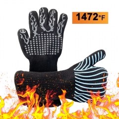 800 Degrees High Heat resistant bbq Gloves Grilling Kitchen Oven Fireplace Barbecue
