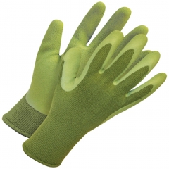 Custom logo Waterproof Women Garden Glove Latex palm coated lady Bambooc Touch screen Nitrile Landscaping glove