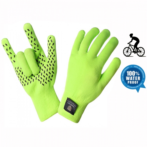 Custom 100% Waterproof Bicycle glove Anti slip Bike glove Water proof Full finger Touch screen Cycling glove Winter thermal