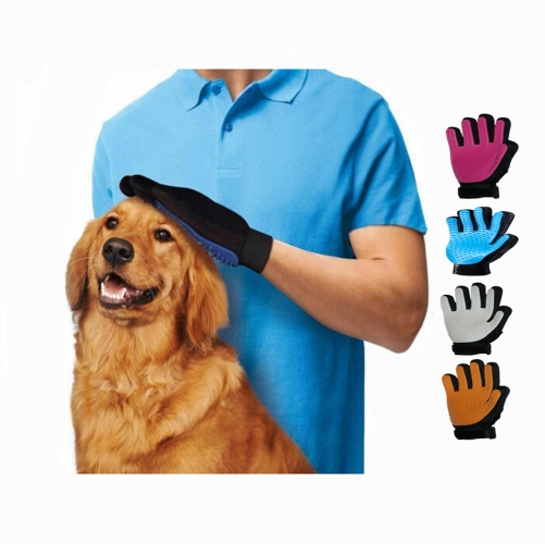 Dog Grooming Glove Loose Fur Hair Cleaning Remover Deshedding Glove Mitt Comb Pet Glove Brush Massage