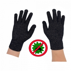 Custom Logo Cool Breathable Light Weight safety Work Glove Antimicrobial glove with Silver Touch screen