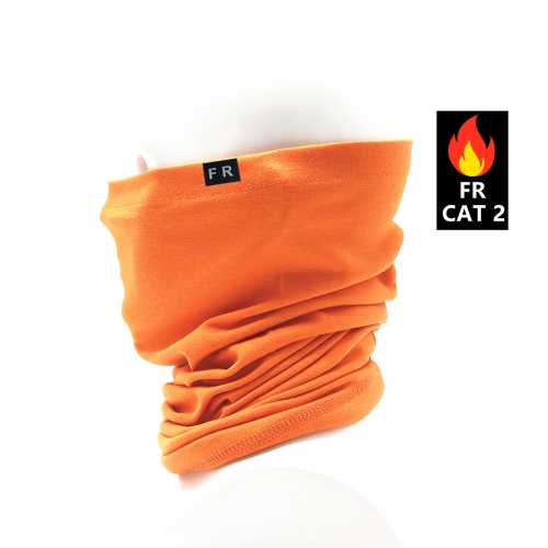 FR Neck gaiter custom flame resistant safety neck tube NFPA CAT 2 12 cal Fire retardant Neck snood Muffler anti static Bandana