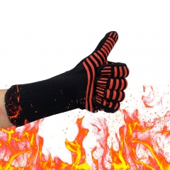 Custom Kitchen Heat Resistant BBQ Gloves Grilling Chef Oven Gloves Cooking Barbecue Mitts Flame Retardant