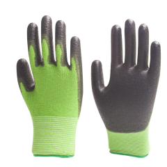 Deliwear Ultra Grip, Nitrile Protective Coating Against Cuts Barehand Sensitivity bamboo Working Glove for Gardening, Clamming