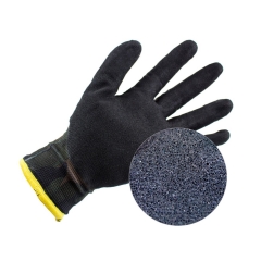 EN511 Hi Viz Double Fleece Lining Rubber Coating Cold Storage Safety Work Gloves for Winter Low Temperature Freezer Warehouse