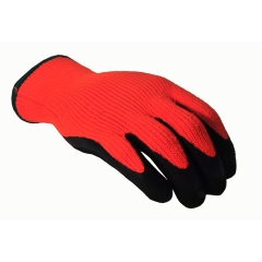 EN511 Cold protection Hi Vis Double Micro Finish Latex Grip Thermal Work Gloves for Cold Storage Workers