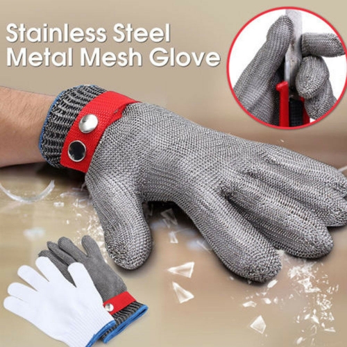 EN388 Safety 316 Iron Stainless Steel Wire Mesh Glove Food Grade Iron Metal  Gloves For Cutting Kitchen Butcher Cutting Meat - Buy EN388 Safety 316 Iron  Stainless Steel Wire Mesh Glove Food