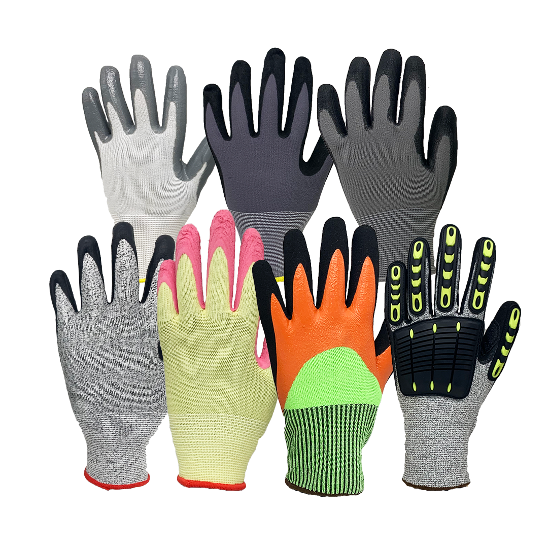 Category and industry distribution of protective gloves