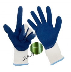 Household Work Glove garden Weeder ,Palm Dipped Touch screen gardener work glove,Rubber Bamboo work glove Garten handschuhe