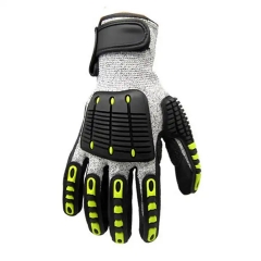 Anti-Shock TPR Impact protection gloves Shock Absorber Mechanical Rescue Non-Slip construction work gloves for industry Anti-Collision