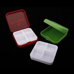 Medicine Tablets Storage Organiser Plastic Case (4 slots)