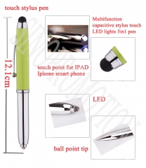 3 In 1 Lighting Metal Stylus Pen