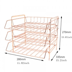 Rose gold 3 Tier Organizer