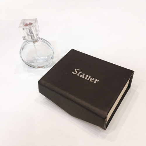 luxury leather packaging travel fragrance case cosmetic perfume gift box